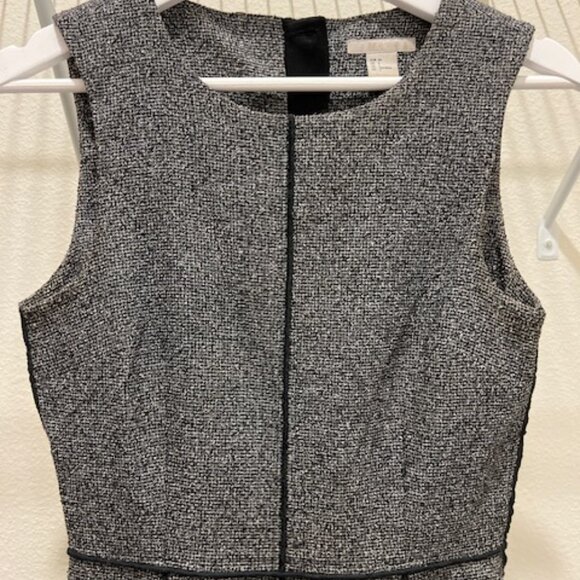 H&M Sleeveless Gray Midi Office Dress Size US 4 - Picture 5 of 8